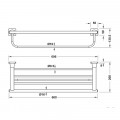 Kệ để khăn tắm Hafele 580.41.413
