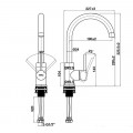 Vòi rửa chén HT21-CH1F220C Hafele 577.56.200