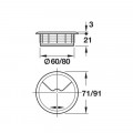 Thông số Nắp che dây điện Hafele 428.96.702