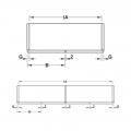 Chiều dài bộ cửa xếp trượt F-Fold61 50A Hafele 409.36.037