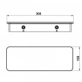 Kệ kính trắng 300 Hafele 495.80.238