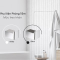 Móc treo khăn mặt kính đen Hafele 495.80.234