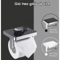 Giá treo giấy vệ sinh mặt kính trắng Hafele 495.80.231