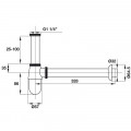 Bẫy nước P-Trap Hafele 495.61.242