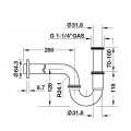 Bẫy nước S-Trap Hafele 495.61.241
