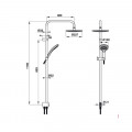 Thanh sen kết hợp không bộ trộn 227R Hafele 495.60.104