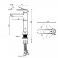 Vòi trộn lavabo Hafele Eco 160 485.61.046