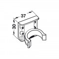 Thiết kế Bas kẹp chân tủ bắt vít Hafele 637.45.906