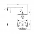 Sen đầu gắn tường Airsense 219S Hafele 485.60.700