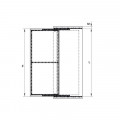 Kích thước Giải Pháp Mở Rộng Bếp Đảo 800mm Hafele 642.19.830