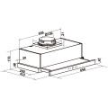 Máy hút mùi âm tủ Hafele HC-H7031TB