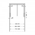 Thông số Tay nâng quần áo Hafele 805.20.557