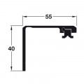 Chi tiết thanh kết nối cho 1 bên cánh 900mm Hafele 408.30.092