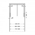 Thông số Tay nâng quần áo Hafele 805.20.055