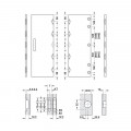 Mẫu khoan cửa trượt xoay Slido F-Park72 60B Hafele 408.45.008