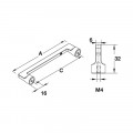 Thông số tay nắm tủ 176mm Hafele 106.61.224