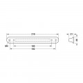 Thông số tay nắm kéo Déco H1520 Hafele 106.61.964