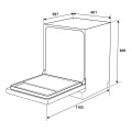 Máy rửa chén độc lập Hafele HDW-F6012S