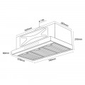 Kích thước máy hút mùi Kocher TURBO X3D-365-AUC