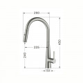 Vòi rửa bát dây rút Nobinox WINTO NX501