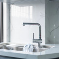 Vòi rửa bát dây rút Nobinox BIANCO NX600
