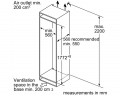 Kích thước TỦ LẠNH BOSCH KIN86AF30