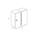 Ảnh kích thước lắp đặt tủ Lạnh TEKA NF3 620 X