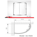 kích thước phòng tắm vách kính Euroking EU-4525