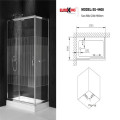 kích thước phòng tắm vách kính Euroking EU-4408