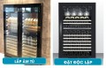 Lắp đặt Tủ bảo quản rượu vang âm tủ/ Độc lập Malloca MWC-180BG