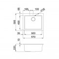 Chậu đá Malloca TORTORA G-10543