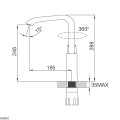 Kích thước của Vòi rửa chén bát Malloca K290C