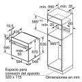 Kích thước 3 Lò nướng Bosch HBA512BR0 bản vẽ kỹ thuật 3