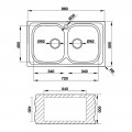 Chậu inox Hafele CLAUDIUS HS-SD8650 565.86.271 (Ngừng sản xuất)