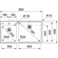 Chậu rửa chén bát FRANKE FSX 220 86