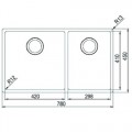 Chậu rửa chén bát FRANKE BOX 220 74
