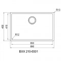 Chậu rửa chén bát FRANKE BOX 210 65