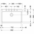 Chậu rửa chén bát FRANKE KSG 318 GRAPHITE