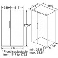 Kích thước Tủ lạnh Side by Side Bosch KAN92VI35O