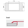 Chậu rửa bát inox Pyramis AMALTIA (79X50) 2B (107121001)