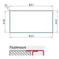 Chậu rửa bát inox PYRAMIS ASTRIS (86,5X44) 2B