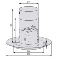 Kích thước Máy hút mùi đảo Lorca TA-6009