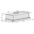 Máy hút mùi âm tủ Lorca TA-3005P-70