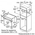 Kích thước Lò nướng Bosch HBS534BS0B