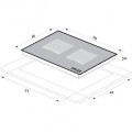 Kích thước bếp từ đôi Spelier SPE- IC1088 EG