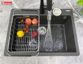 Hỉnh ảnh Chậu rửa bát Konox Granite Ruvita 680 Black