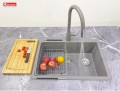 Bán Chậu rửa bát Konox Granite Ruvita 680 Gray