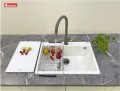 Hình ảnh Chậu rửa bát Konox Granite Ruvita 680 Silver