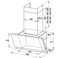 Kích thước Máy hút mùi Hafele HH-WVS90A 533.86.003
