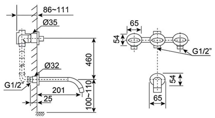 Vòi chậu lavabo Govern AP-3251